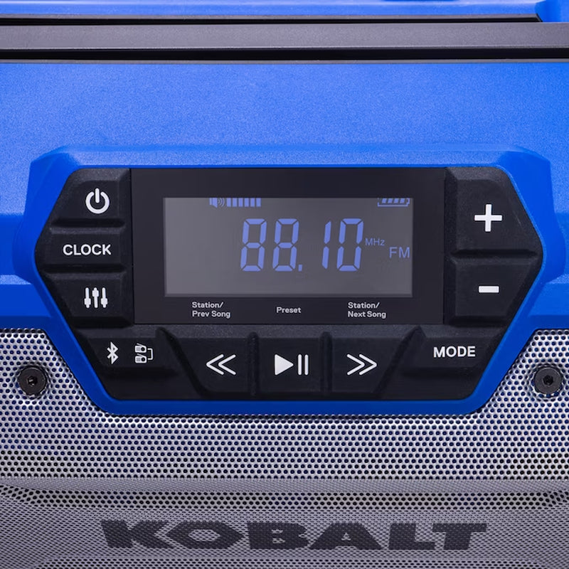 Powerful 24V Cordless Bluetooth Jobsite Radio - Water Resistant & Durable