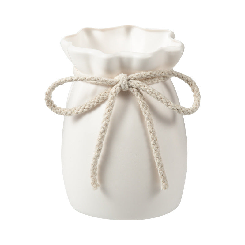 Lightweight Cavira decorative plastic flower vase for home decor, modern style for living room, bedroom, or table styling.