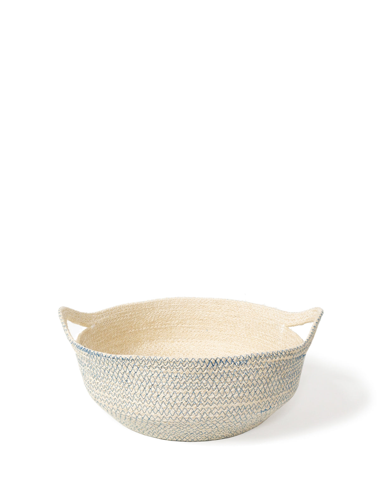 Blue Amari Fruit Bowl by Korissa, a stylish storage bowl with a smooth finish and decorative design for fruit or small items.