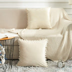 Luxury Velvet Throw Pillow Covers Set of 2 – Soft Decorative Sofa Cushion Covers 18x18