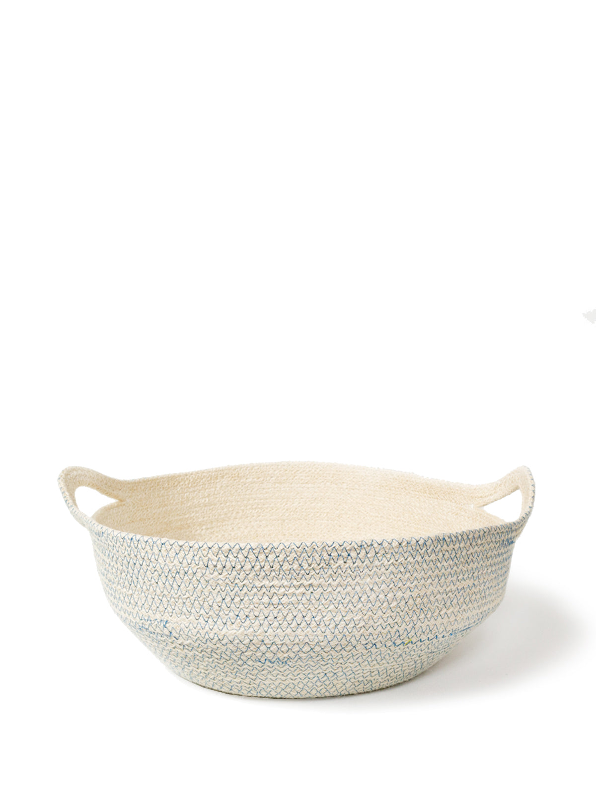 Blue Amari fruit bowl by Korissa, a stylish storage container with a smooth, rounded design for fresh fruit display.
