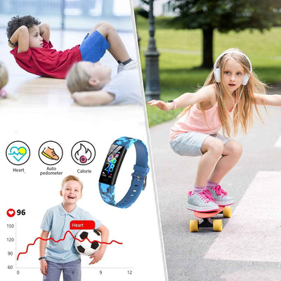 Kids Fitness Tracker Watch - Waterproof Activity Tracker with Pedometers, Stopwatch & 11 Sport Modes for Kids Ages 6-16 - GG store