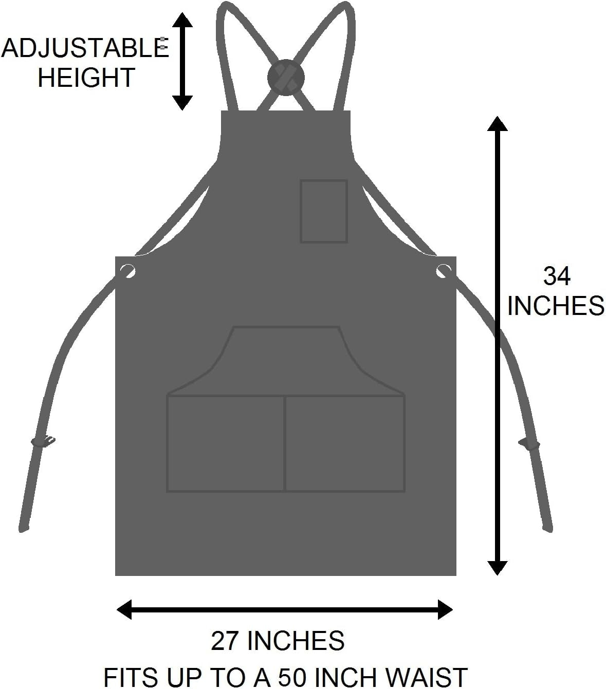 Upgrade Your Cooking Experience with Our Professional Grade Chef Apron for Kitchen, BBQ & Grill