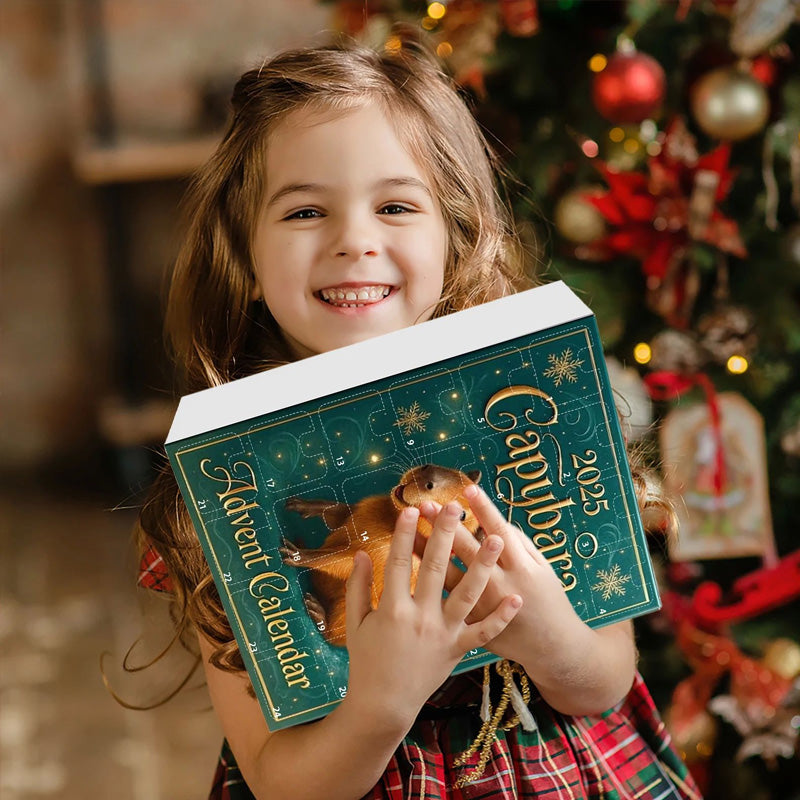 4-Day Capybara Advent Calendar with Hanging Pendants - Fun Christmas Countdown Party Gift for Kids & Adults