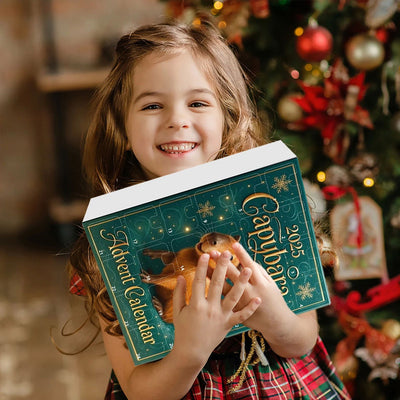 4-Day Capybara Advent Calendar with Hanging Pendants - Fun Christmas Countdown Party Gift for Kids & Adults