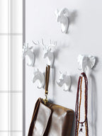 Nordic resin animal wall hook and key rack by Cavira, decorative punch-free hanger for entryway, bedroom, and home organization.