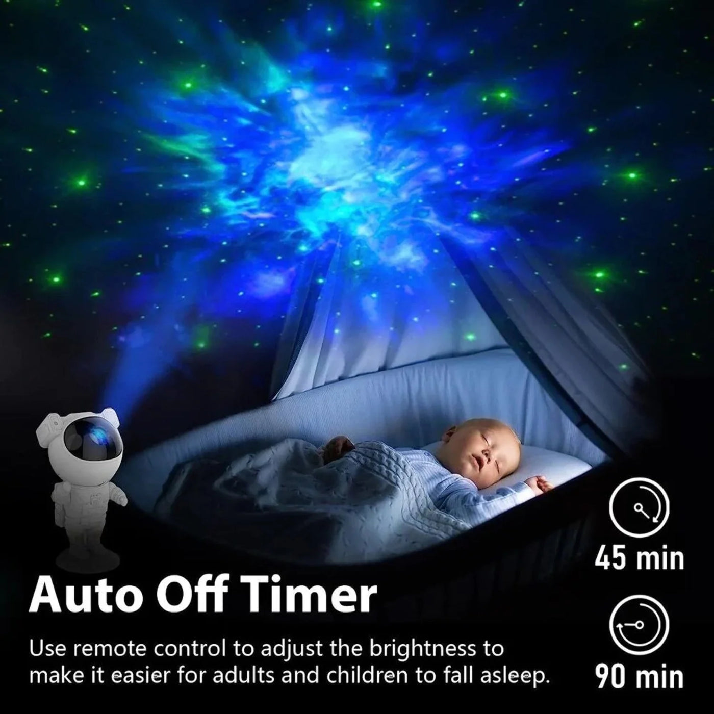 Astronaut Projector Galaxy Starry Sky Night Light Ocean Star LED Lamps - GG store