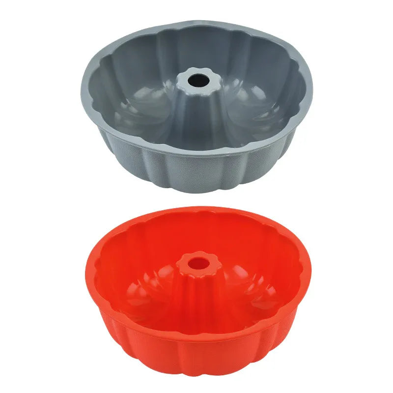 10-Inch Silicone Bundt Cake Pan - Non-Stick Baking Mold for Cakes & Desserts - Cavira