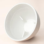 10.2” Fluted White Flower Pot – Indoor Outdoor Stone Look Garden Planter