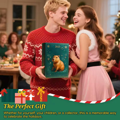 4-Day Capybara Advent Calendar with Hanging Pendants - Fun Christmas Countdown Party Gift for Kids & Adults