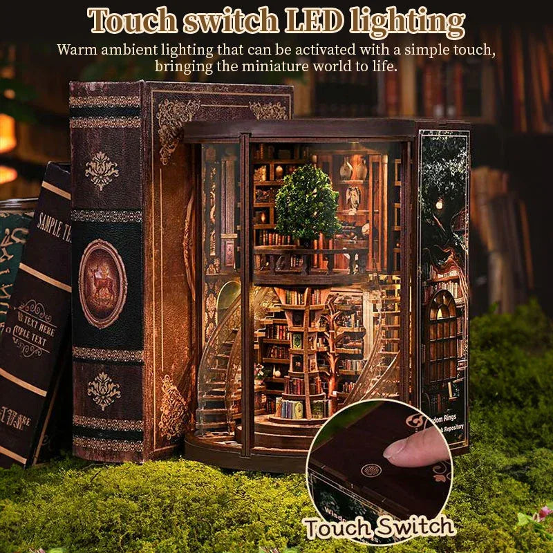 Handcrafted Miniature Bookend Decor – Vintage Style Shelf & Desk Decoration