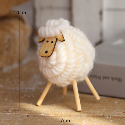 Christmas Scene Decoration Props Tree Ornaments Felt Desk Decor DIY Kit Creative Hanging Accessories