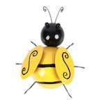 Set of four 3D metal bee wall art sculptures by Cavira, perfect for home, garden, or rustic farmhouse decor.