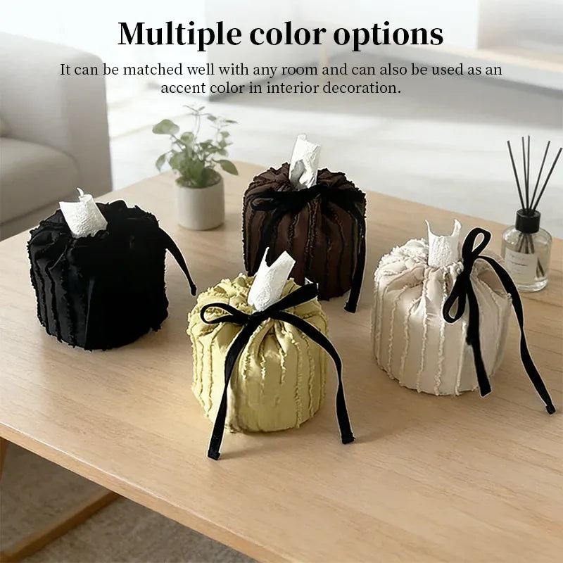 Modern Decorative Fabric Tissue Box Cover – Living Room & Bathroom Organizer