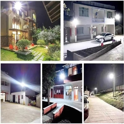 Ultra Powerful 10,000W Outdoor Solar Lamp - 320° Wide Range Lighting with Adjustable Brightness for Optimal Visibility