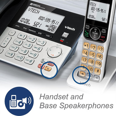 Teléfono Inalámbrico y Alámbrico para Oficina y Hogar con Localizador - Set Completo