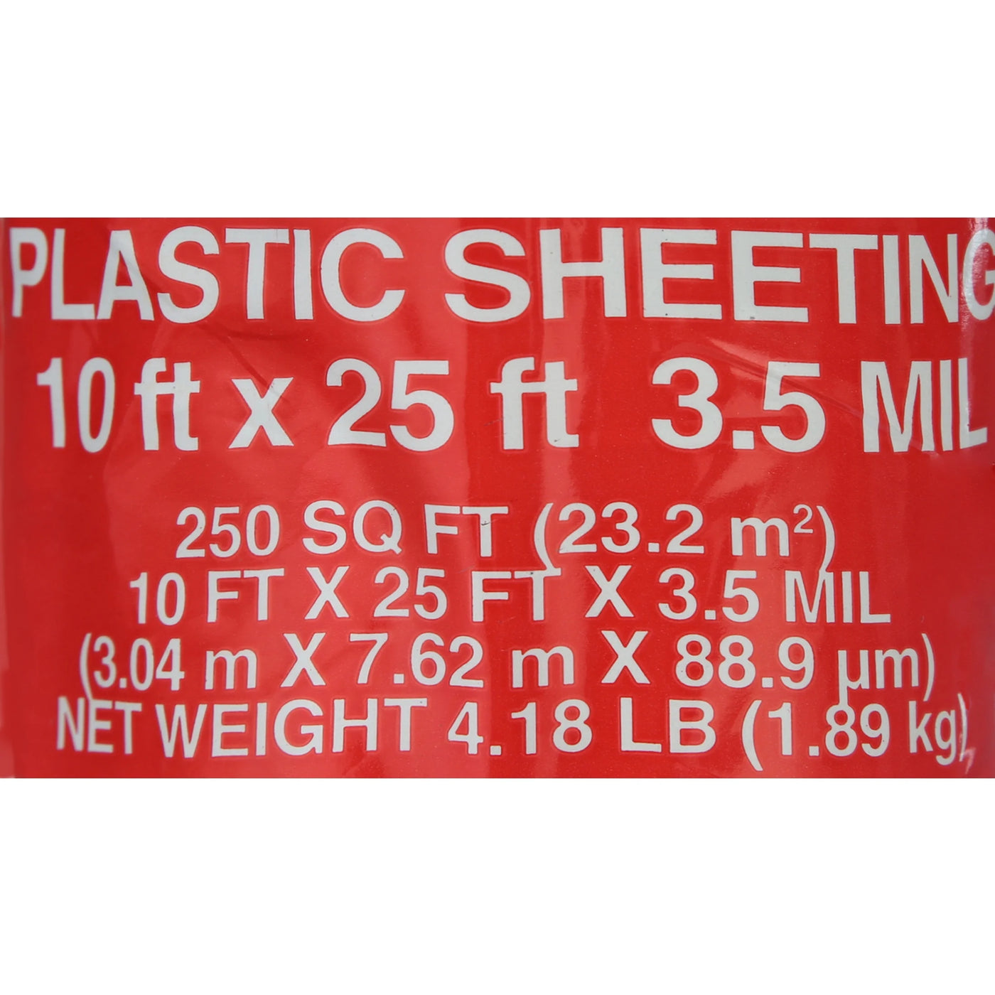 Heavy-Duty 3.5 Mil Black Plastic Sheeting - 10 Ft. x 25 Ft. for Versatile Use