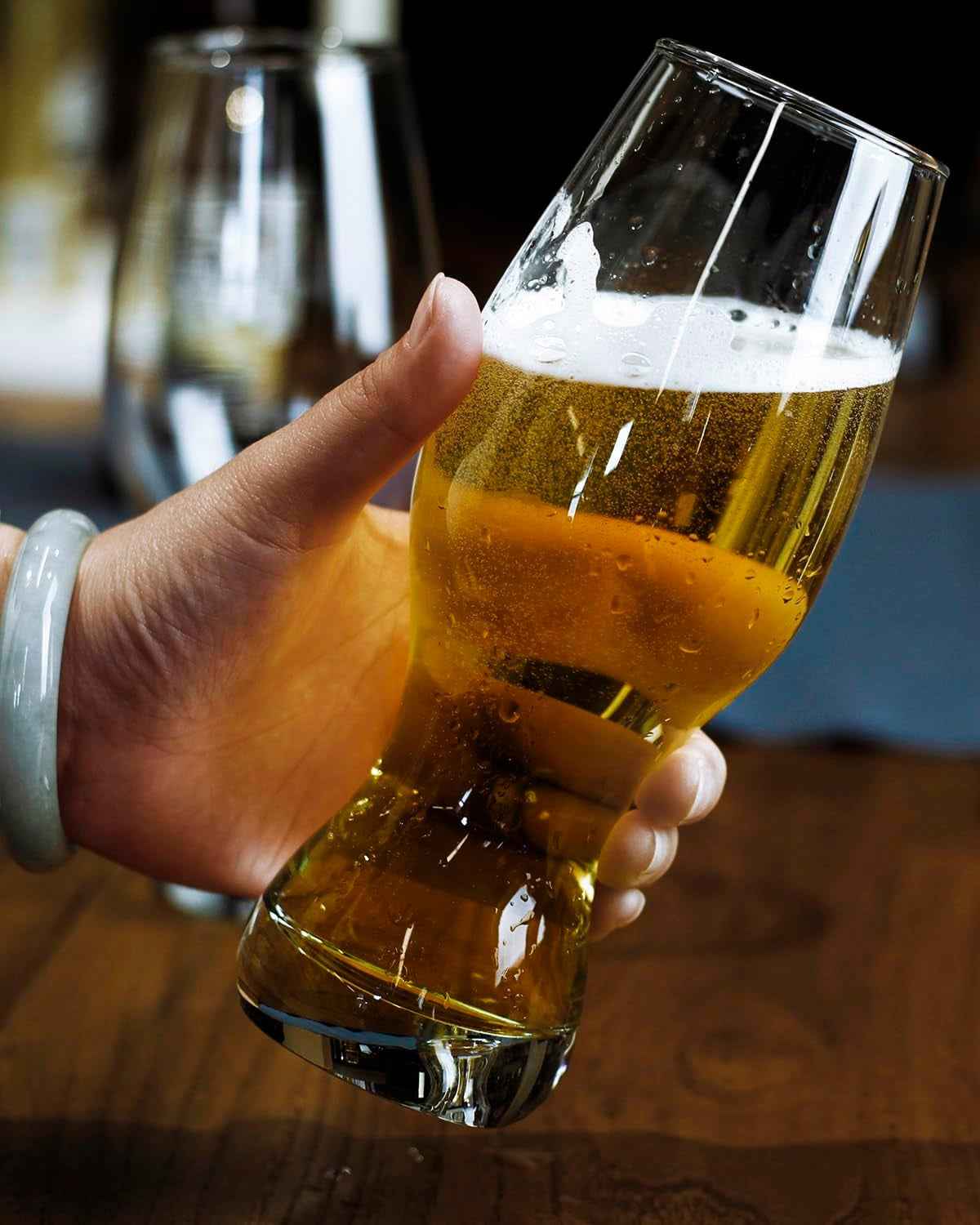 IPA Beer Glasses(Set of 4),16 Oz Pilsner Beer Glasses,Craft Beer Bar Glasses,Lead-Free Drinking Glasses,Ideal Gifts for Lager,Ale or Craft Beer Lovers-Crystal Clear - GG store