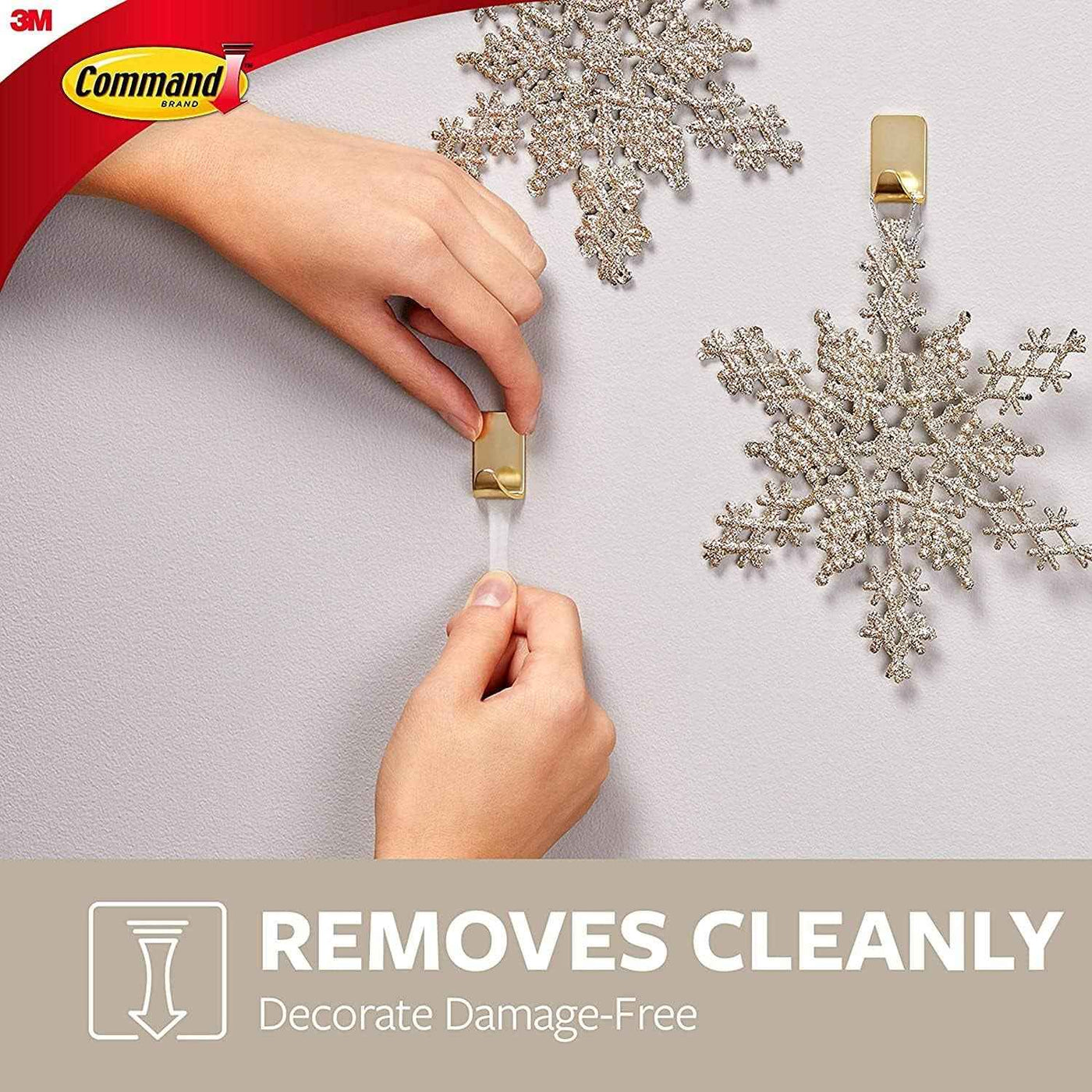 Designer Hooks, Medium, Brushed Nickel, 3-Hooks (17081BN-3ES), Great for Dorm Decor - GG store