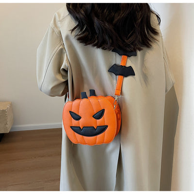 Halloween funny pumpkin bag and shoulder bag crossbody bag