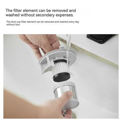 Portable Vacuum Powerful Bed Vacuum Cleaner Rechargeable Portable Vacuum For Pet Hair Carpets Floors Blue Household Cleaning Supplies - GG store