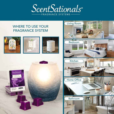 Wax Melt Warmer - Art Glass Collection Allure - Melter for Scented Wax, Fragrance Cubes and Tarts - GG store