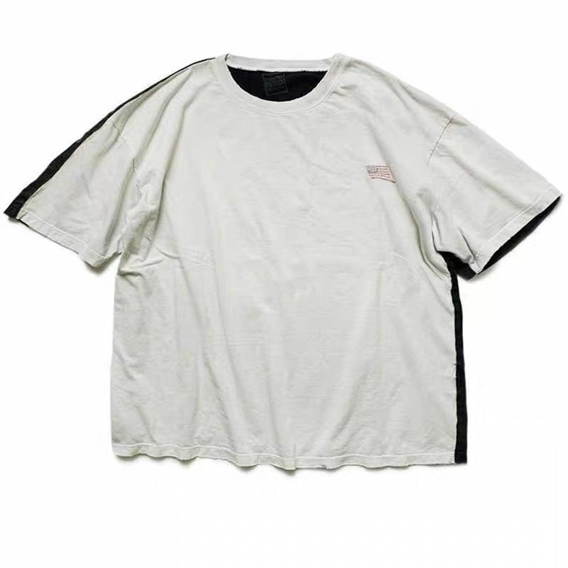 Lmyer Kapital Bones Super Fire Skeleton Loose Short Sleeve Rap The Same Size Over Size