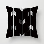 Black, white, and grey geometric jacquard knitted cushion cover by Cavira, perfect for sofas, chairs, and home decor.
