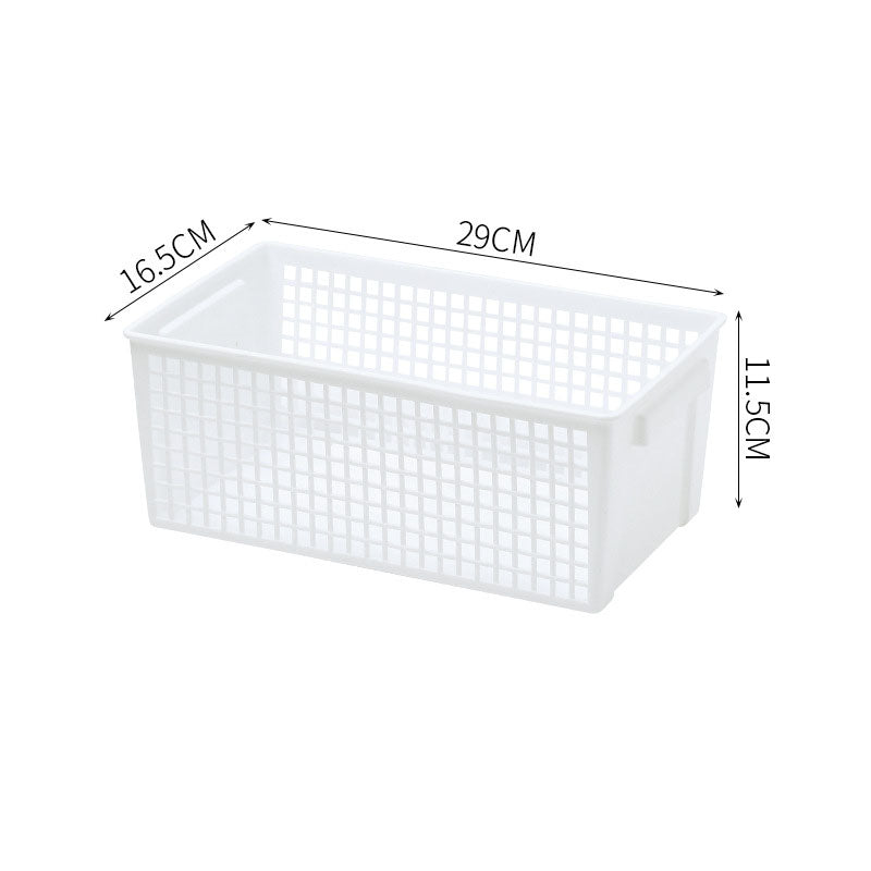 Cavira Nordic minimalist PP hollow storage basket, portable stackable organizer for desktop, kitchen, bathroom, and bedroom use