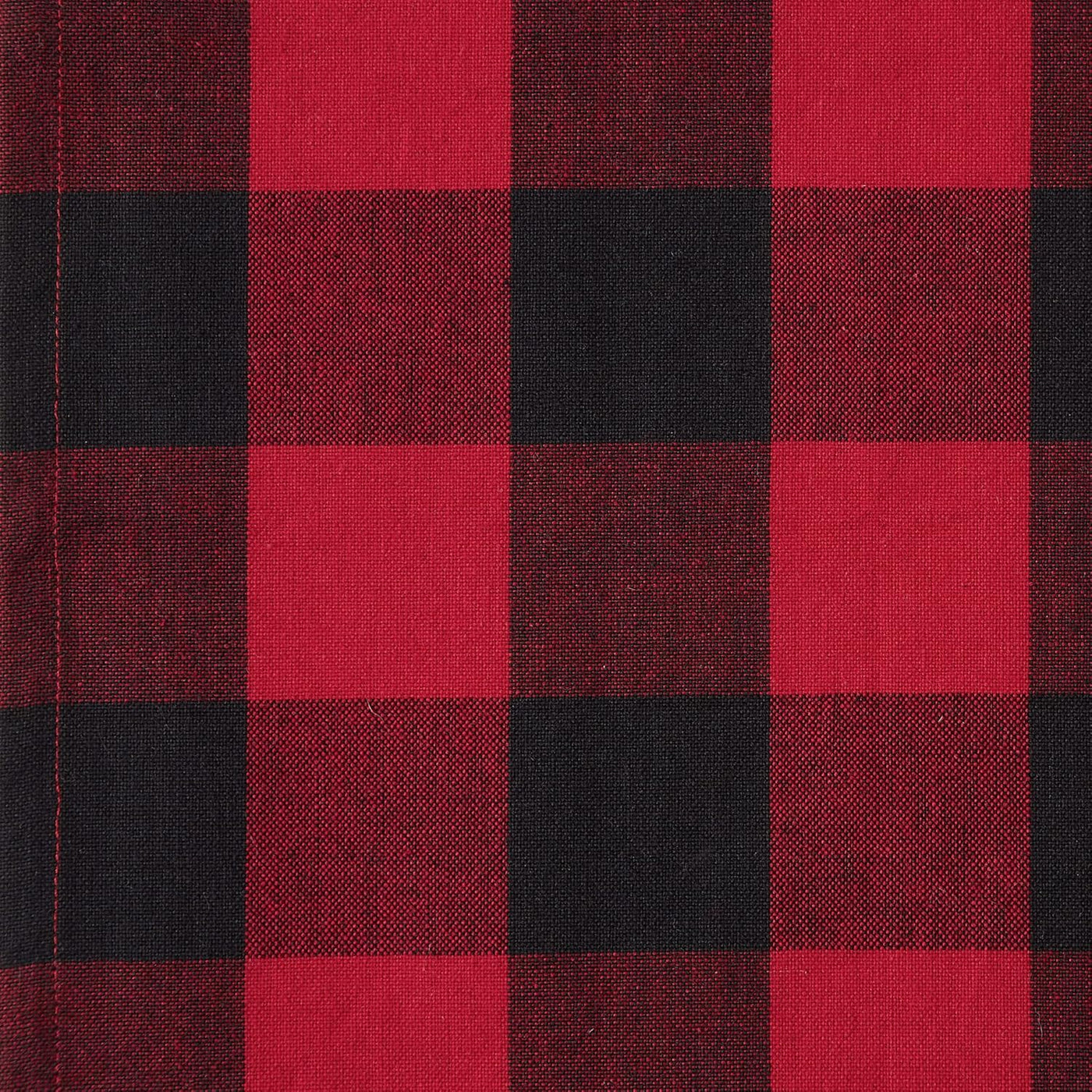 Buffalo Check Farmhouse Cloth Napkin Set - Red & Black, 20x20, 6 Pieces for Stylish Dining