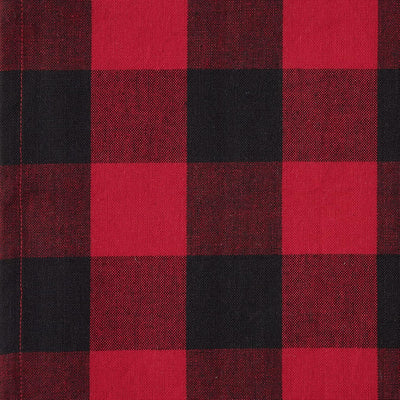 Buffalo Check Farmhouse Cloth Napkin Set - Red & Black, 20x20, 6 Pieces for Stylish Dining