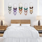 Handmade Macrame Dream Catcher Wall Hanging – Boho Tassel Bedroom Home Décor