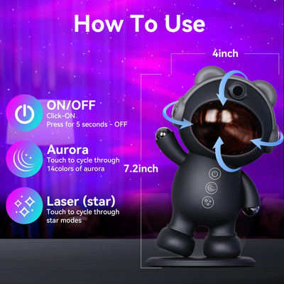 Star Projectors, Galaxy Projector Light for Bedroom ,Timer Remote Ceiling Lamp Night Light for Kids Black - GG store