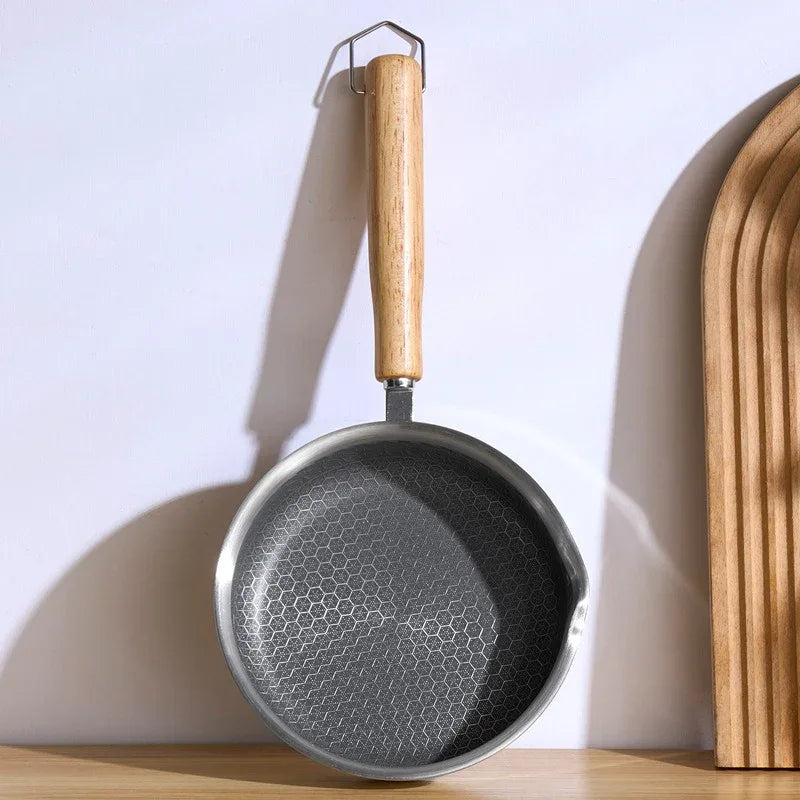Mini Stainless Steel Frying Pan - Non-Stick Deep Pan for Eggs & Single Servings - Cavira