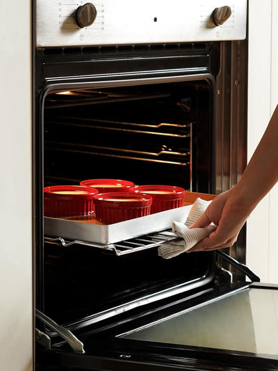 Versatile 4 OZ True Red Ramekins Set of 6 - Oven Safe Creme Brulee, Pudding, Souffle & Dipping Sauce Dishes