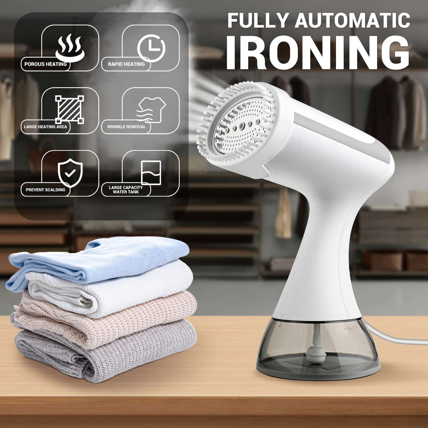 Clothes Steamer Compact And Efficient Suitable For Travel And Home Use For Clothes Cleaning And Ironing - GG store
