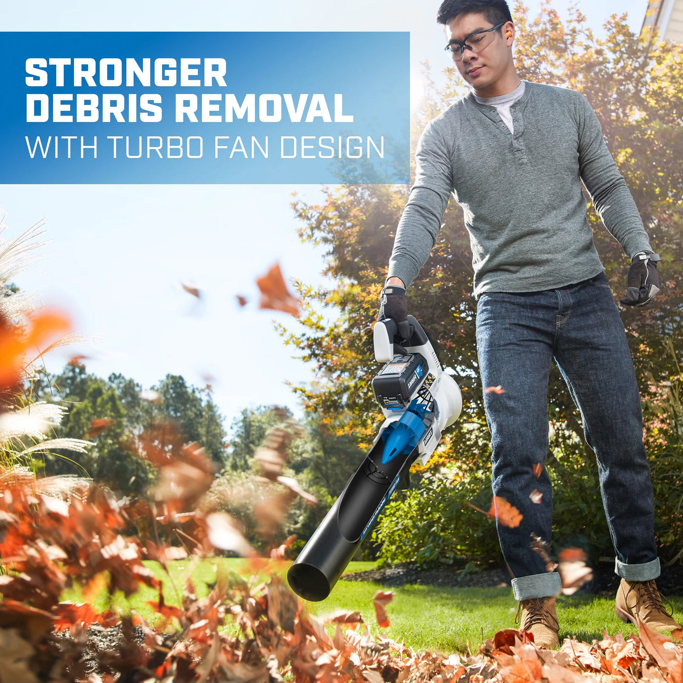 Powerful 40V Cordless Brushless Blower - Battery Sold Separately