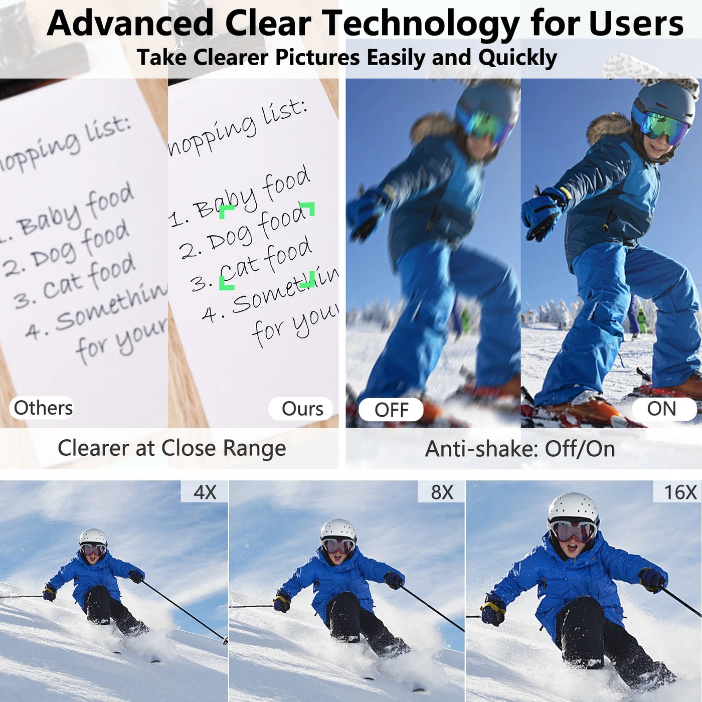 1080P Compact Digital Camera – 16X Zoom, Portable Starter Camera (Green) - GG store