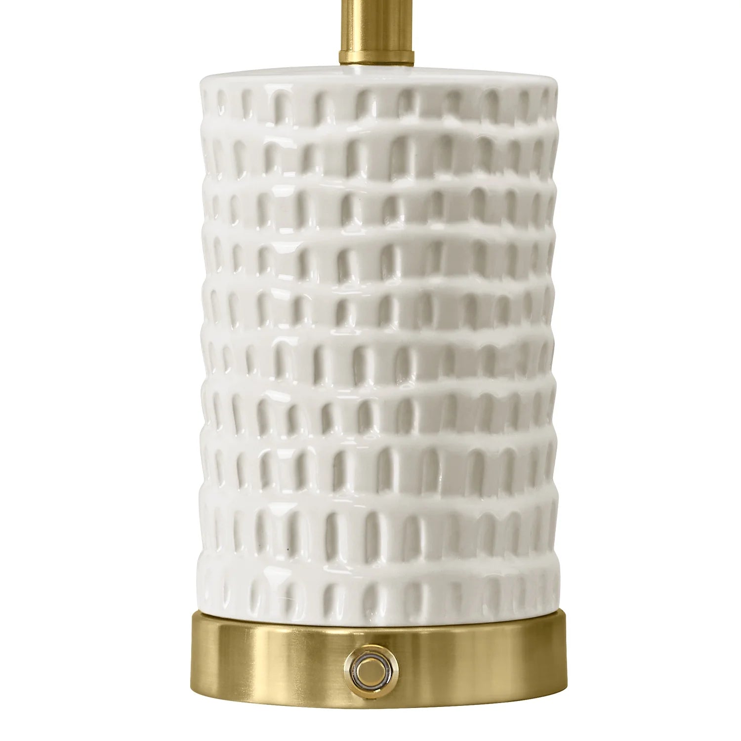 Set of 2 Dimmable Ceramic Table Lamps with USB Ports – Modern Farmhouse Bedside Nightstand Lighting