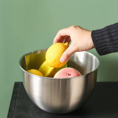 Premium 8-Inch Stainless Steel Mixing Bowl - 3 Quart for Effortless Baking and Cooking