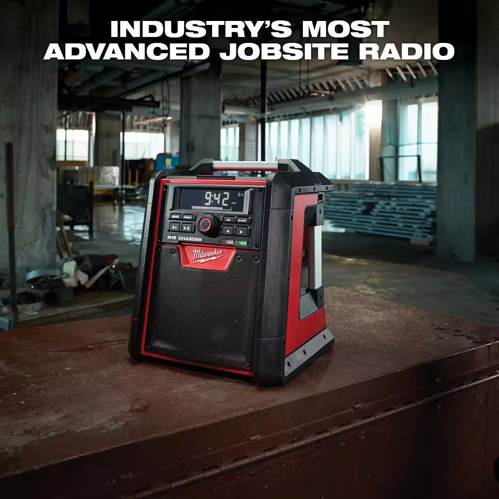 M18 Cordless Jobsite Radio & Charger - Powerful Sound & Convenient Charging