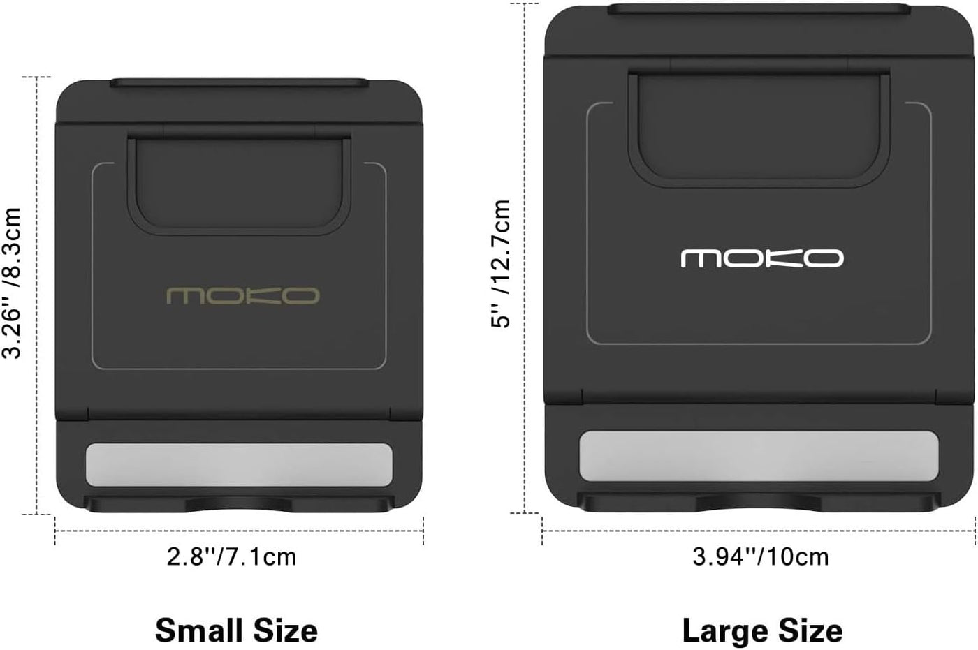 Premium Foldable Phone/Tablet Stand - Universal Compatibility for iPhone 14/15/16/17 Series - Sleek Black Design