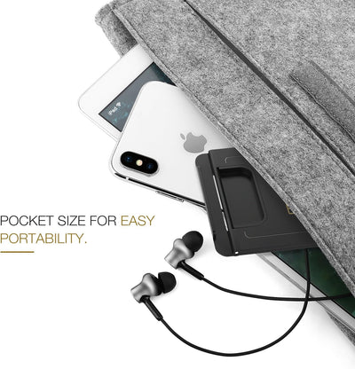 Premium Foldable Phone/Tablet Stand - Universal Compatibility for iPhone 14/15/16/17 Series - Sleek Black Design