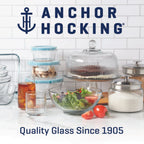 Glass Pantry Storage Jar with Airtight Metal Lid – 64oz Food Storage Container (2 Pack)