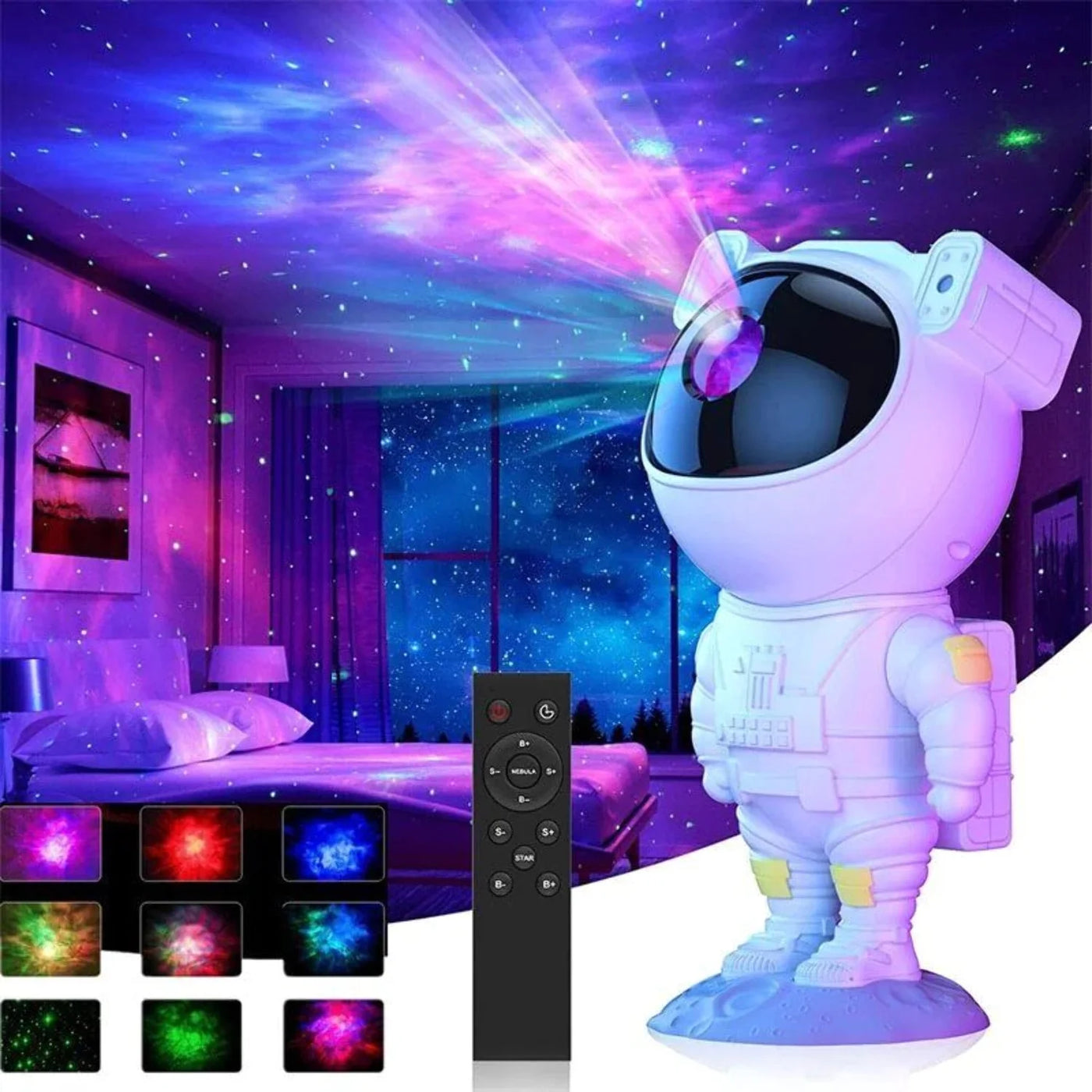 Astronaut Projector Galaxy Starry Sky Night Light Ocean Star LED Lamps - GG store