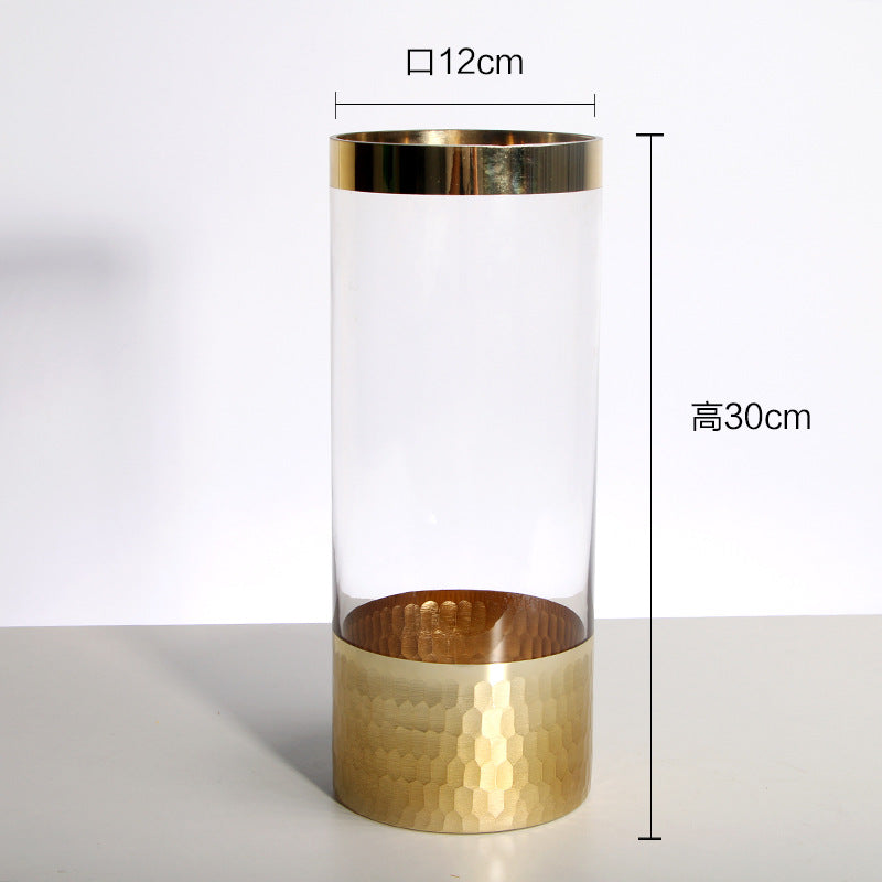 Modern transparent glass vase by Cavira, minimalist hydroponic flower vase for home decor, living room, dining table, and bedroom.