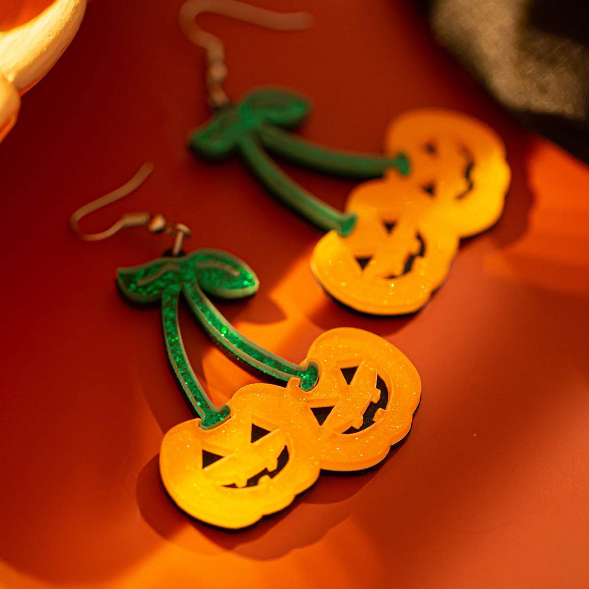 Halloween Fun Pumpkin Earrings Original Design