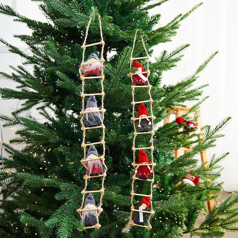 Christmas Santa Claus Doll Ornament DIY Christmas Decoration Tree Hanging Decor Wholesale