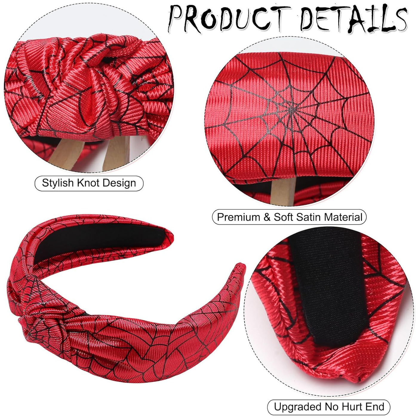 Spooky Chic Black Spider Web Headband - Perfect Halloween Accessory for Women & Girls!