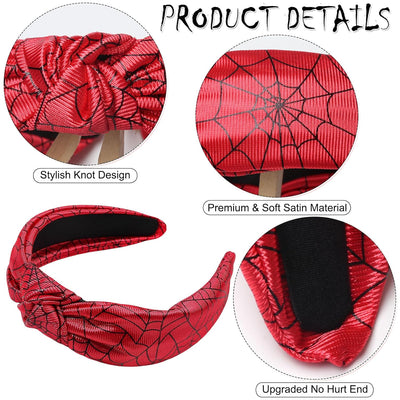 Spooky Chic Black Spider Web Headband - Perfect Halloween Accessory for Women & Girls!